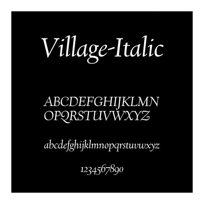 Village-Italic