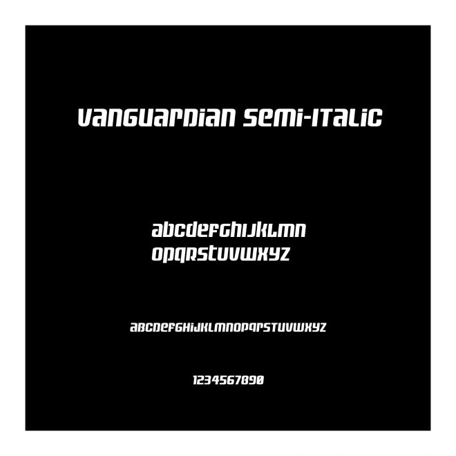 Vanguardian Semi-Italic