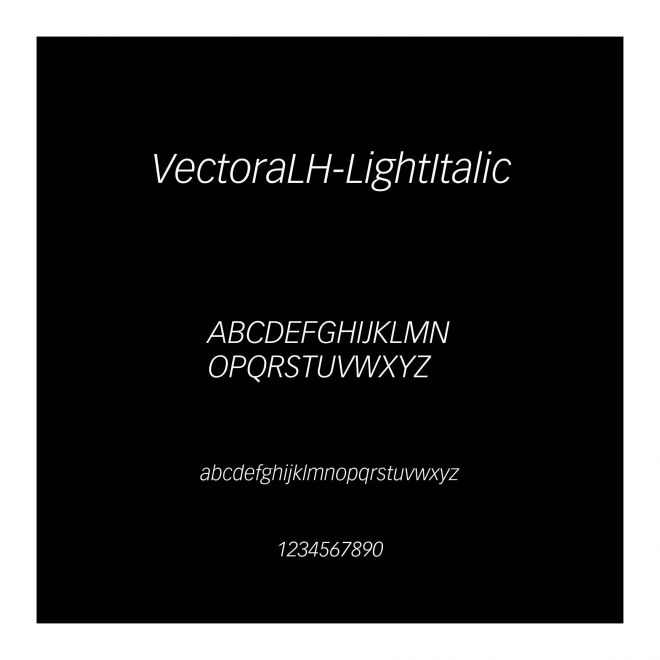 VectoraLH-LightItalic