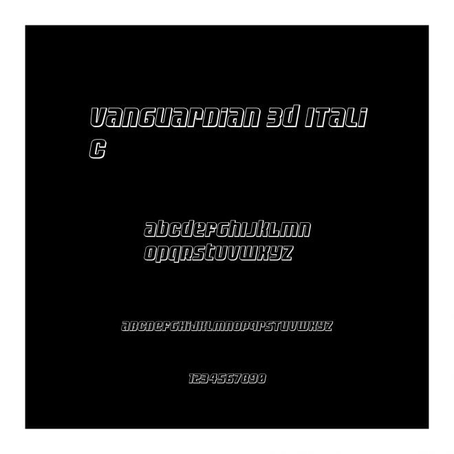 Vanguardian 3D Italic
