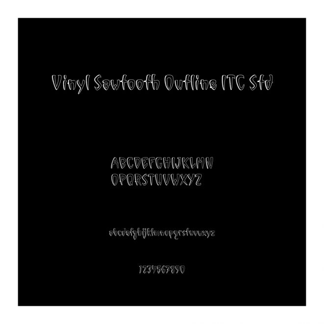 Vinyl Sawtooth Outline ITC Std