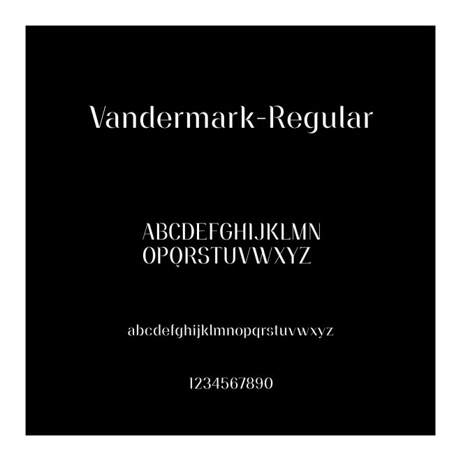 Vandermark-Regular