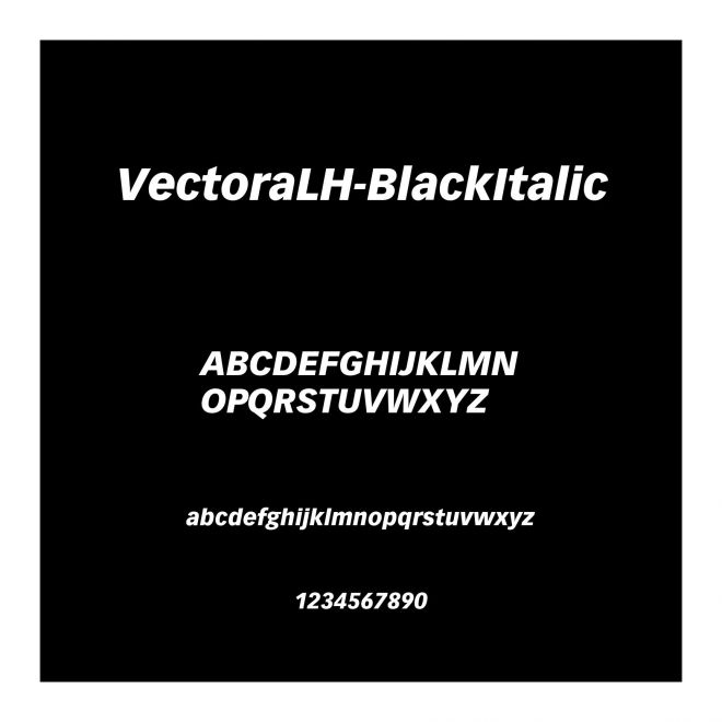 VectoraLH-BlackItalic