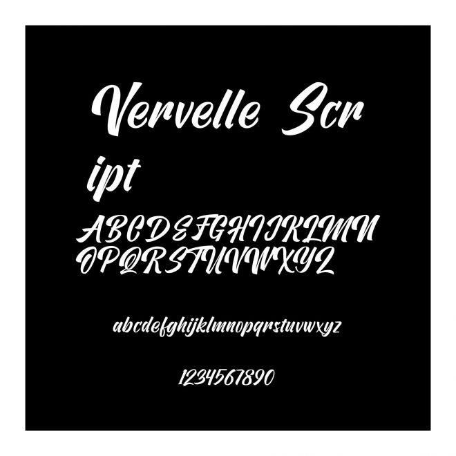 Vervelle Script
