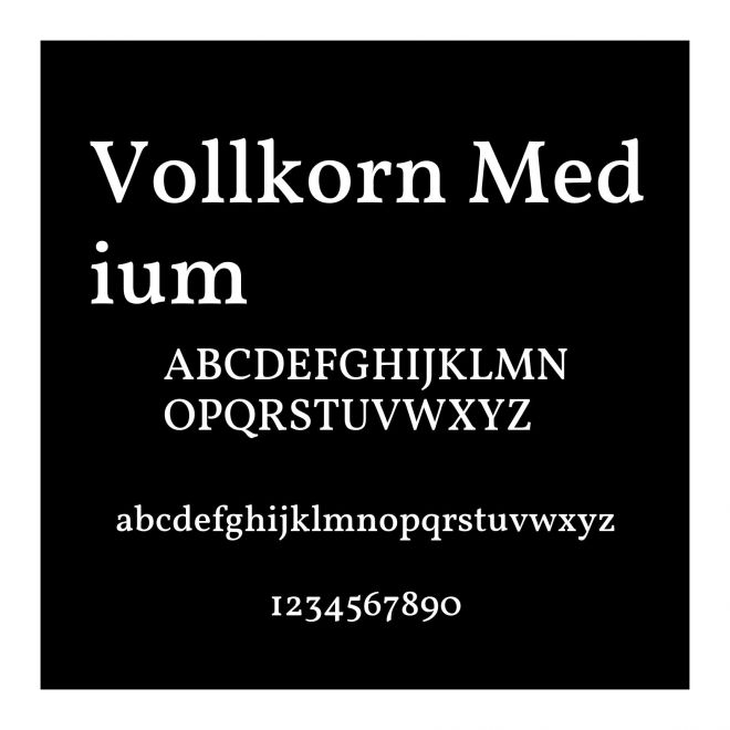 Vollkorn Medium