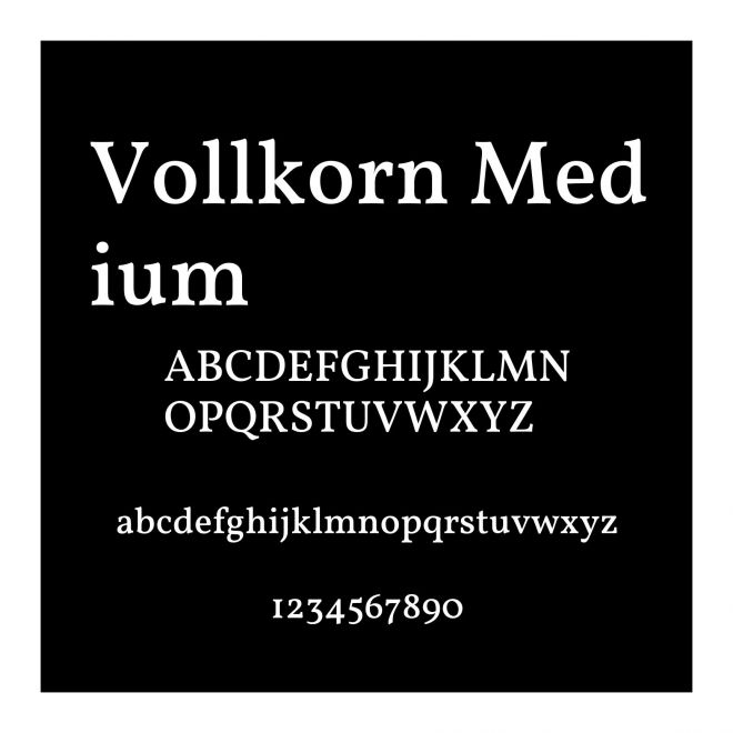 Vollkorn Medium