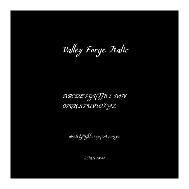 Valley Forge Italic
