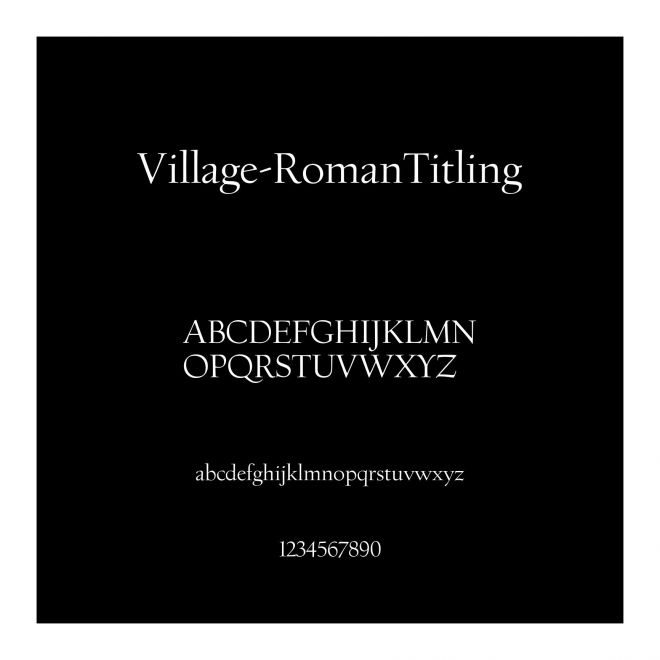 Village-RomanTitling