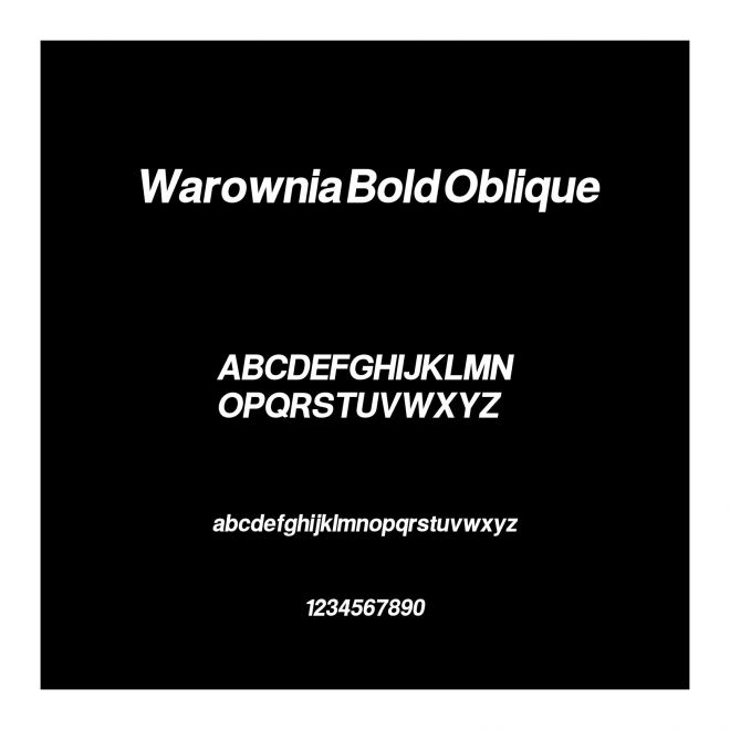 Warownia Bold Oblique