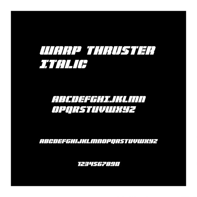 Warp Thruster Italic