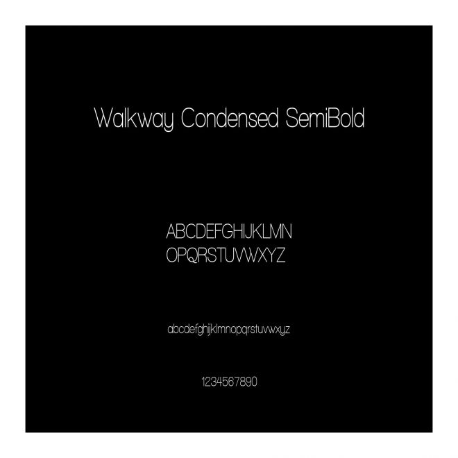 Walkway Condensed SemiBold