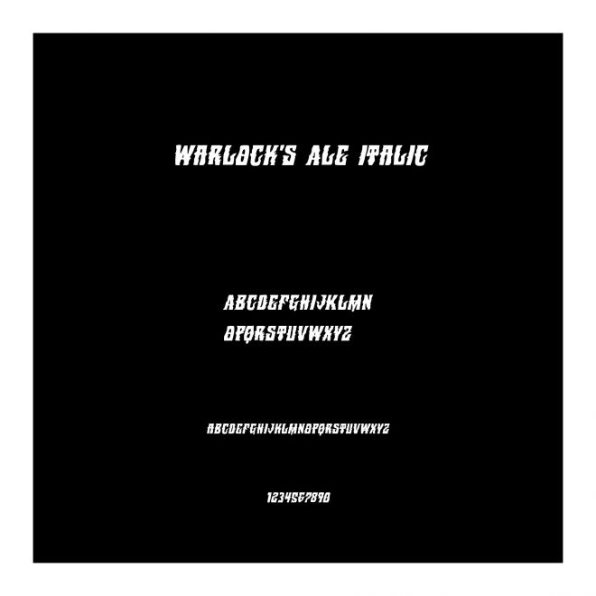 Warlock's Ale Italic