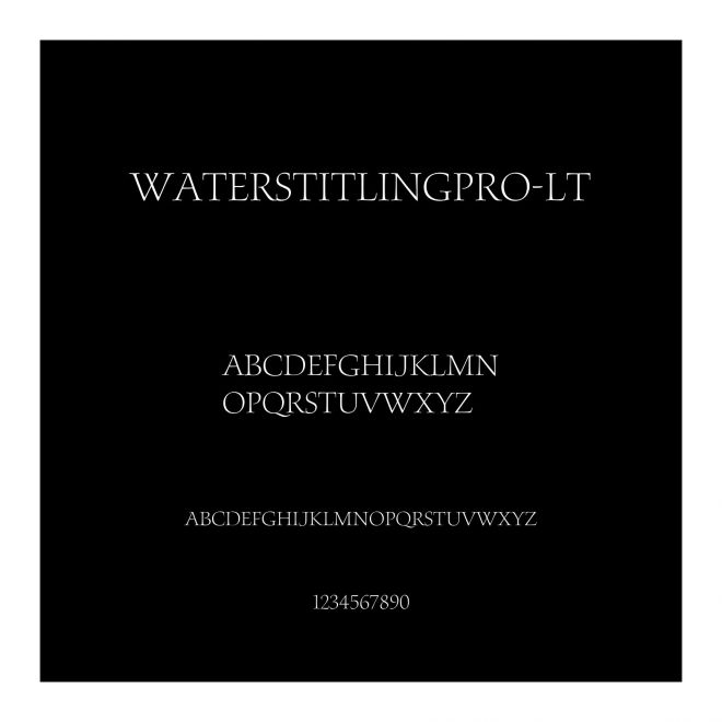 WatersTitlingPro-Lt