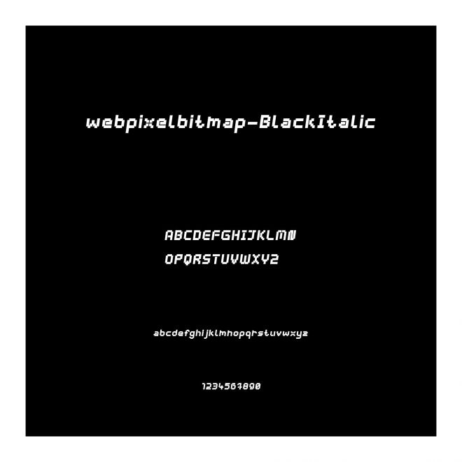 webpixelbitmap-BlackItalic