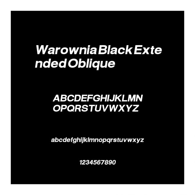 Warownia Black Extended Oblique