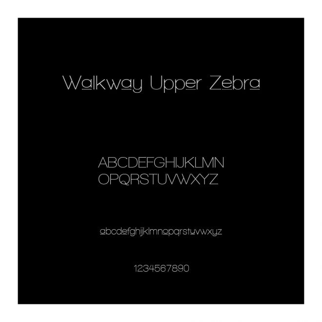 Walkway Upper Zebra