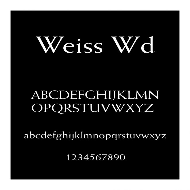 Weiss Wd