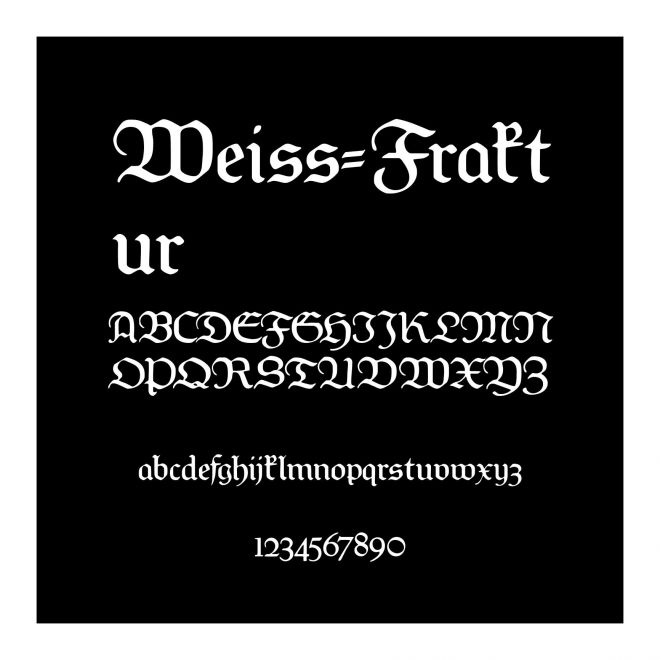 Weiss-Fraktur