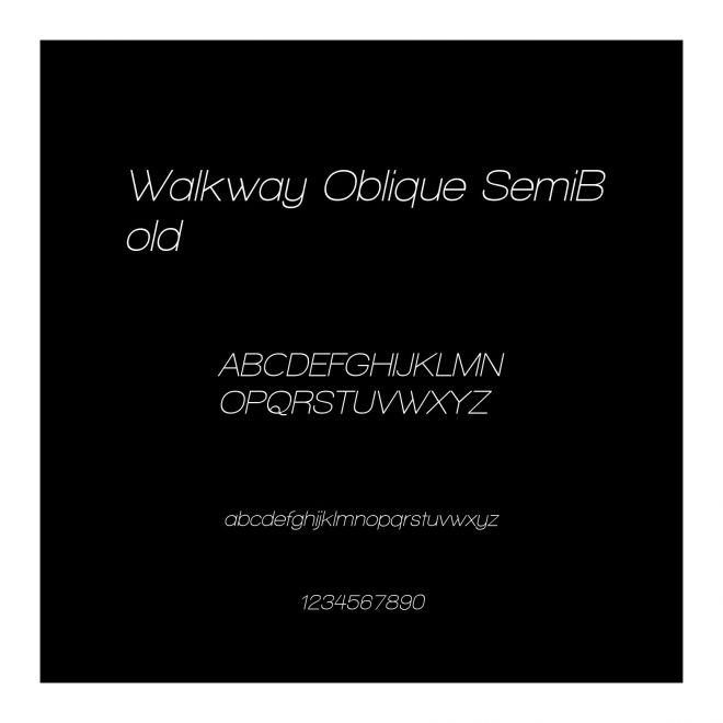 Walkway Oblique SemiBold
