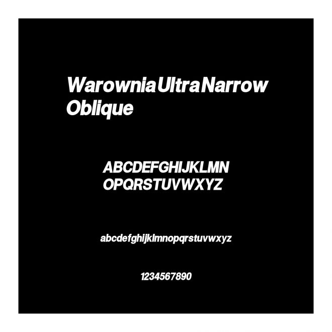 Warownia Ultra Narrow Oblique