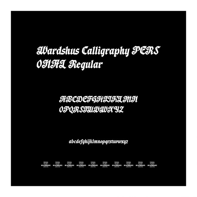 Wardshus Calligraphy PERSONAL Regular