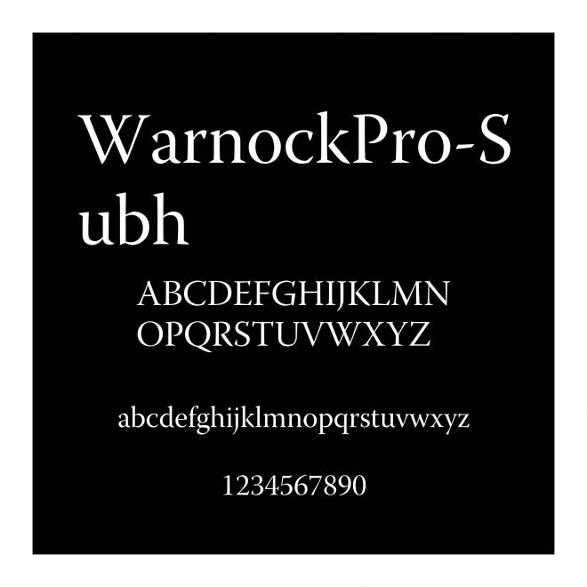 WarnockPro-Subh