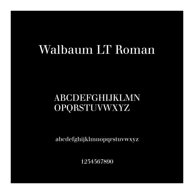 Walbaum LT Roman