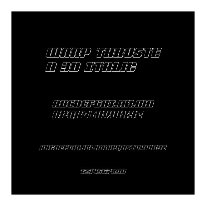 Warp Thruster 3D Italic