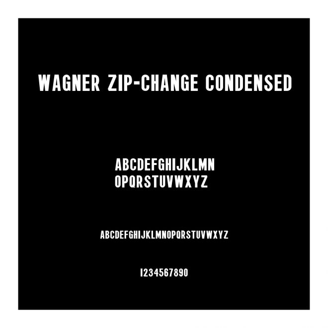 Wagner Zip-Change Condensed