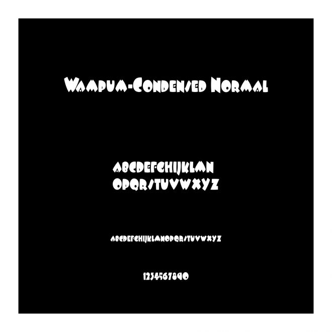 Wampum-Condensed Normal