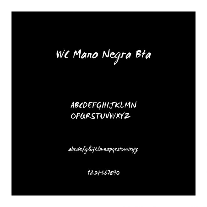 WC Mano Negra Bta