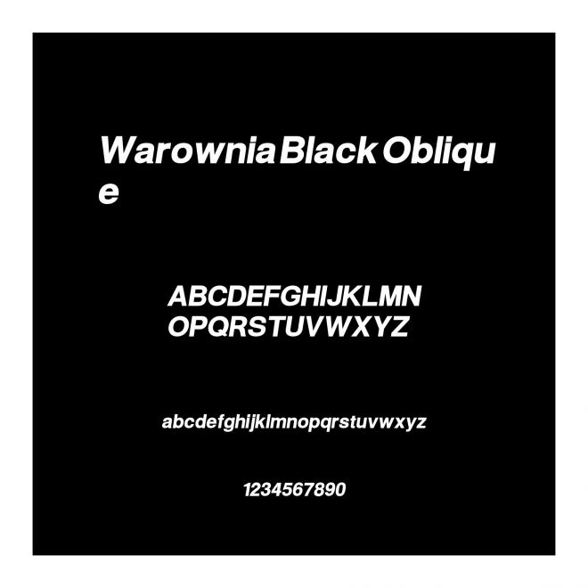 Warownia Black Oblique