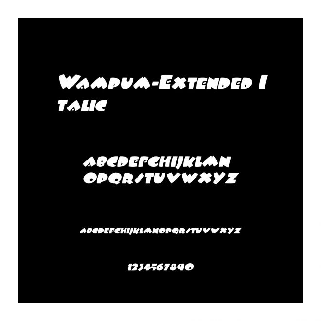 Wampum-Extended Italic