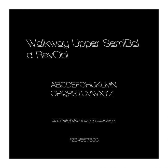 Walkway Upper SemiBold RevObl
