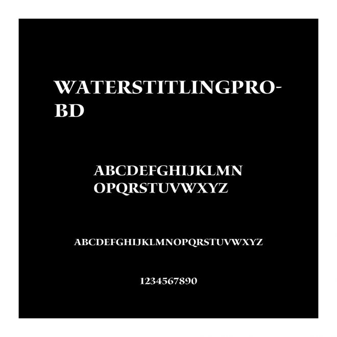 WatersTitlingPro-Bd
