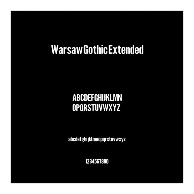 Warsaw Gothic Extended
