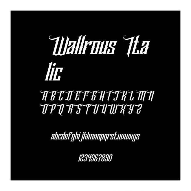 Wallrous Italic