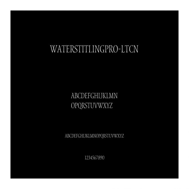 WatersTitlingPro-LtCn