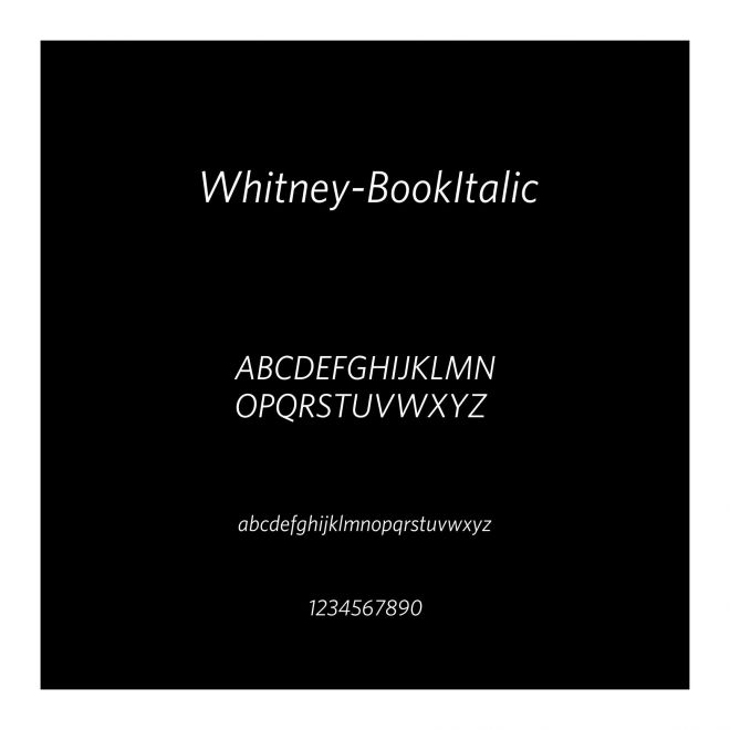 Whitney-BookItalic