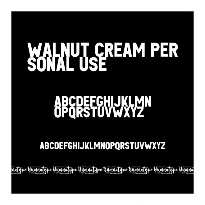 Walnut Cream Personal use