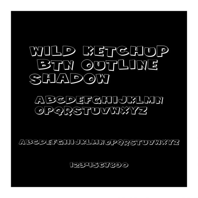Wild Ketchup BTN Outline Shadow