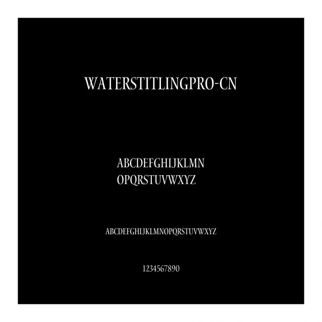 WatersTitlingPro-Cn