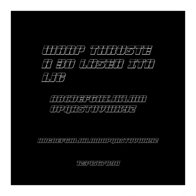 Warp Thruster 3D Laser Italic
