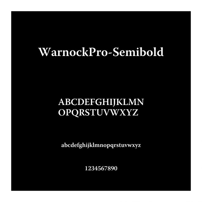 WarnockPro-Semibold