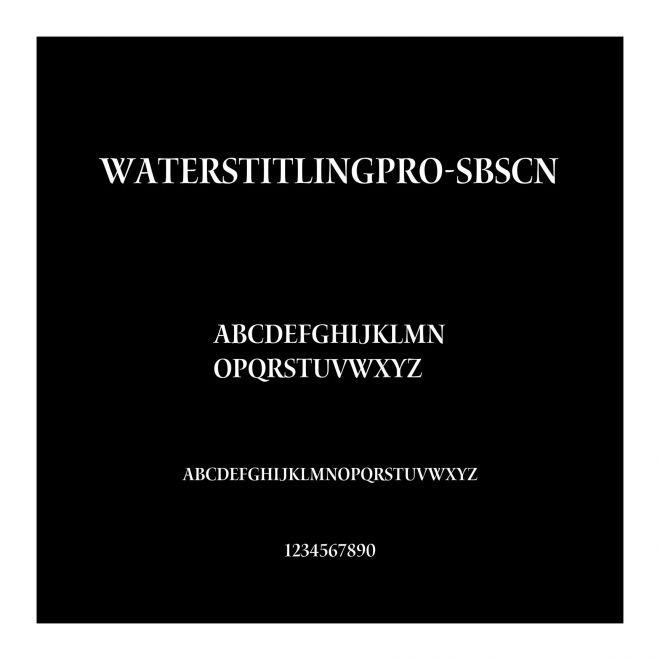 WatersTitlingPro-SbScn