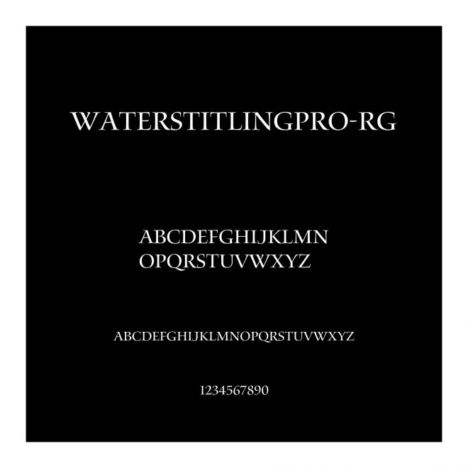 WatersTitlingPro-Rg