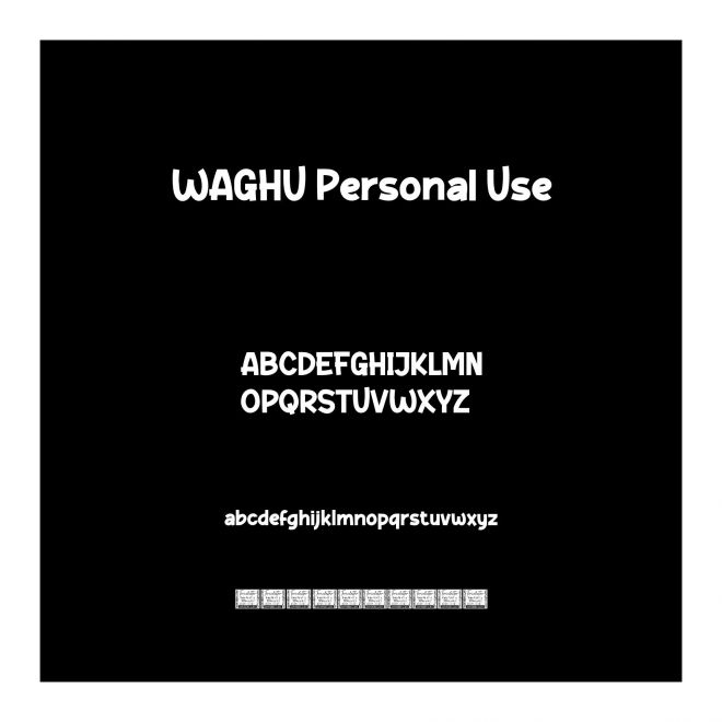 WAGHU Personal Use