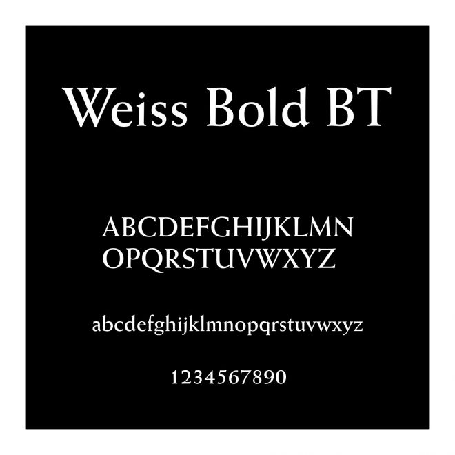 Weiss Bold BT