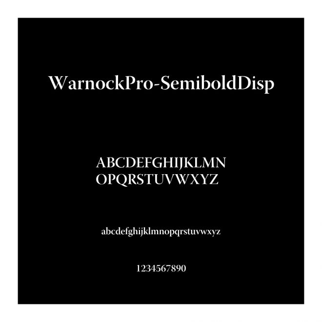 WarnockPro-SemiboldDisp