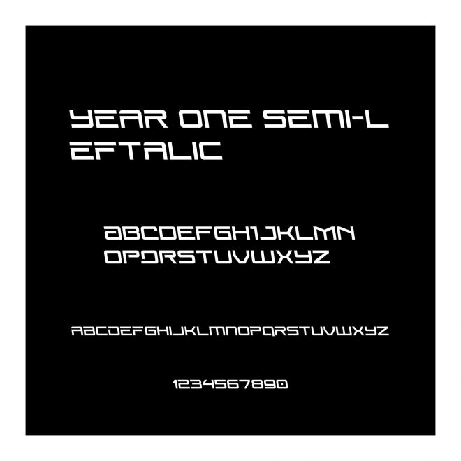 Year One Semi-Leftalic